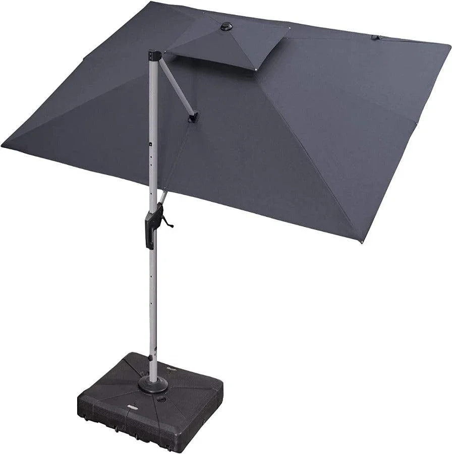 PURPLE LEAF Large Rectangular Porch Parasol Outside Cantilever Patio Yard Parasol - Image 57