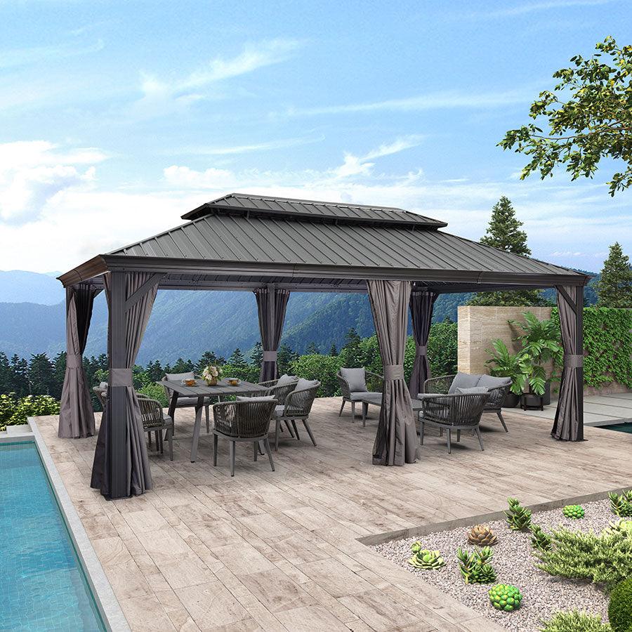 3.65M X 4.25M Hardtop Gazebo